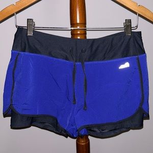 Target Blue Athletic Shorts with Built-In Spandex